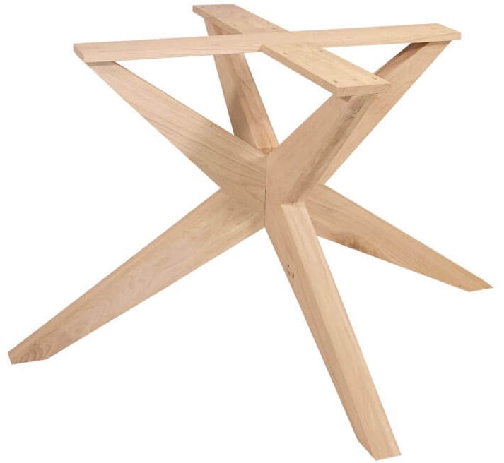 Piètement de table à manger en bois de chêne 7 modèles Spider