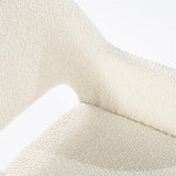 180 Grad Armlehnen Stuhl Fabion Teddy Stoff in 4 Farben Braun Beige Grau Sand