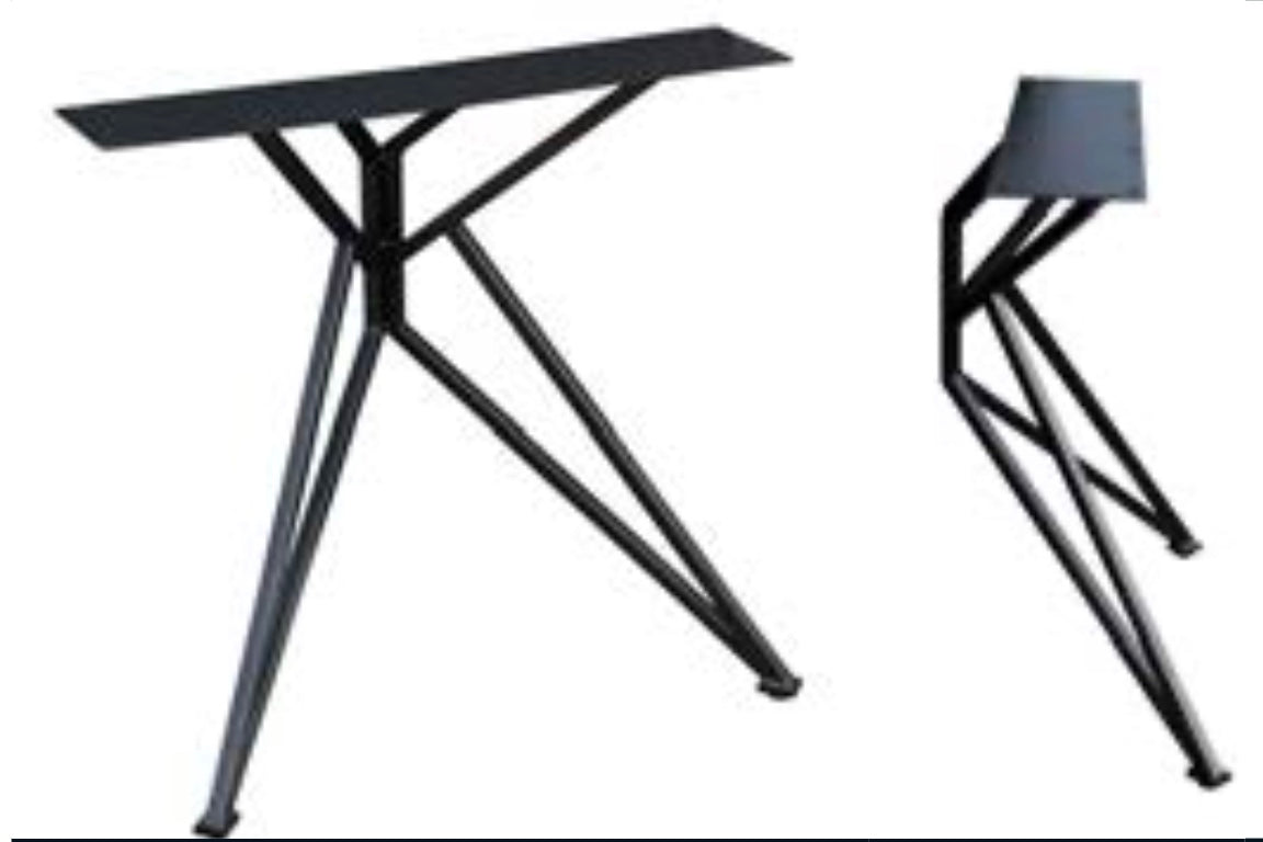 Dänisch Oval Design Esstisch Eiche massiv 3 - 200 bis 240 cm geölt mit Butterfly Gestellset schwarz Schweizer Kante