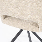 180 Grad Armlehnen Stuhl Fabion Teddy Stoff in 4 Farben Braun Beige Grau Sand
