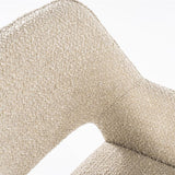 180 Grad Armlehnen Stuhl Fabion Teddy Stoff in 4 Farben Braun Beige Grau Sand