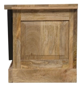 TV Lowboard Bombay Mangoholz natur massiv Industrial Style Schrank 200 cm