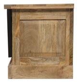 TV Lowboard Bombay Mangoholz natur massiv Industrial Style Schrank 200 cm
