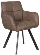 Drehbarer Stuhl 360 Grad Peter Dallas Mikrofaser in 2 Farben Dunkelgrau Elephant