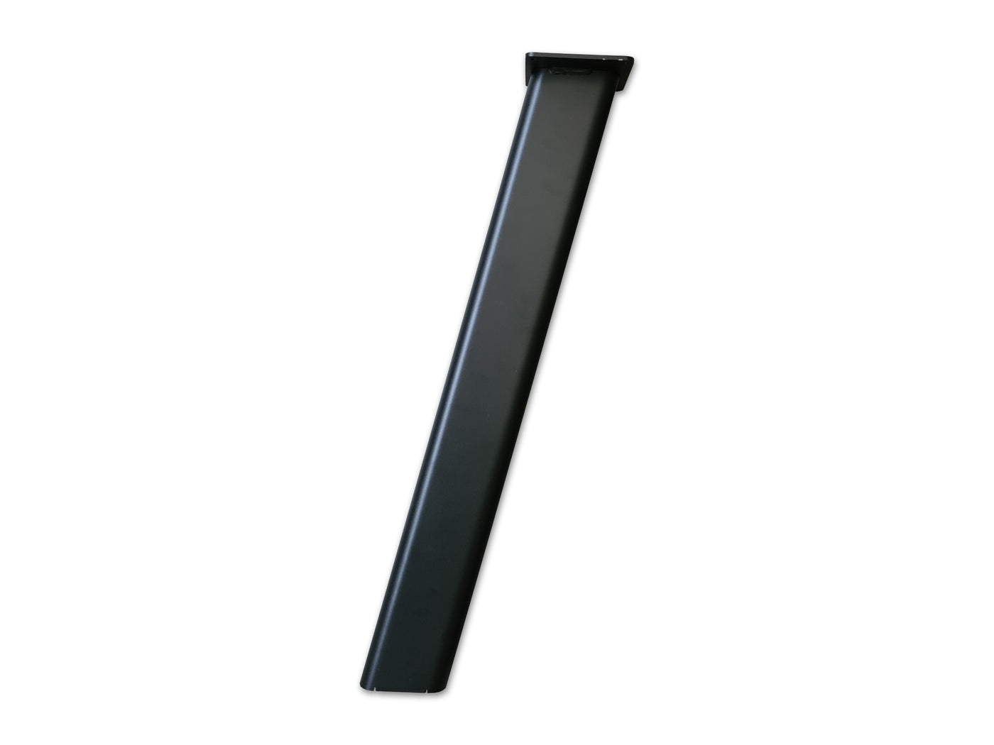 Lot de 4 piétements métalliques ovales noirs pour plateaux de table