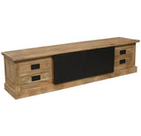 TV Lowboard Bombay Mangoholz natur massiv Industrial Style Schrank 200 cm