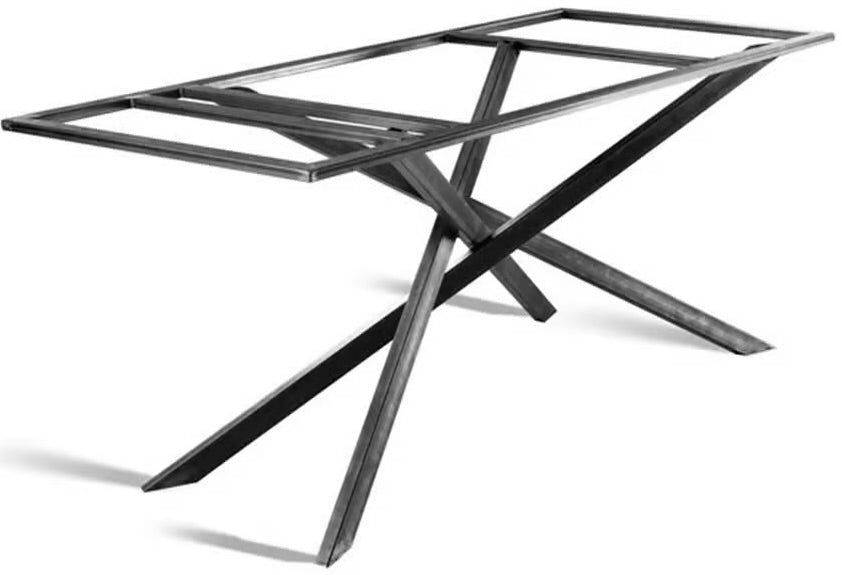 Mikado Matrix Metall Gestell schwarz pulverbeschichtet filigran zentral