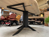 Zylinder Metall Gestell schwarz pulverbeschichtet 140 cm mittig