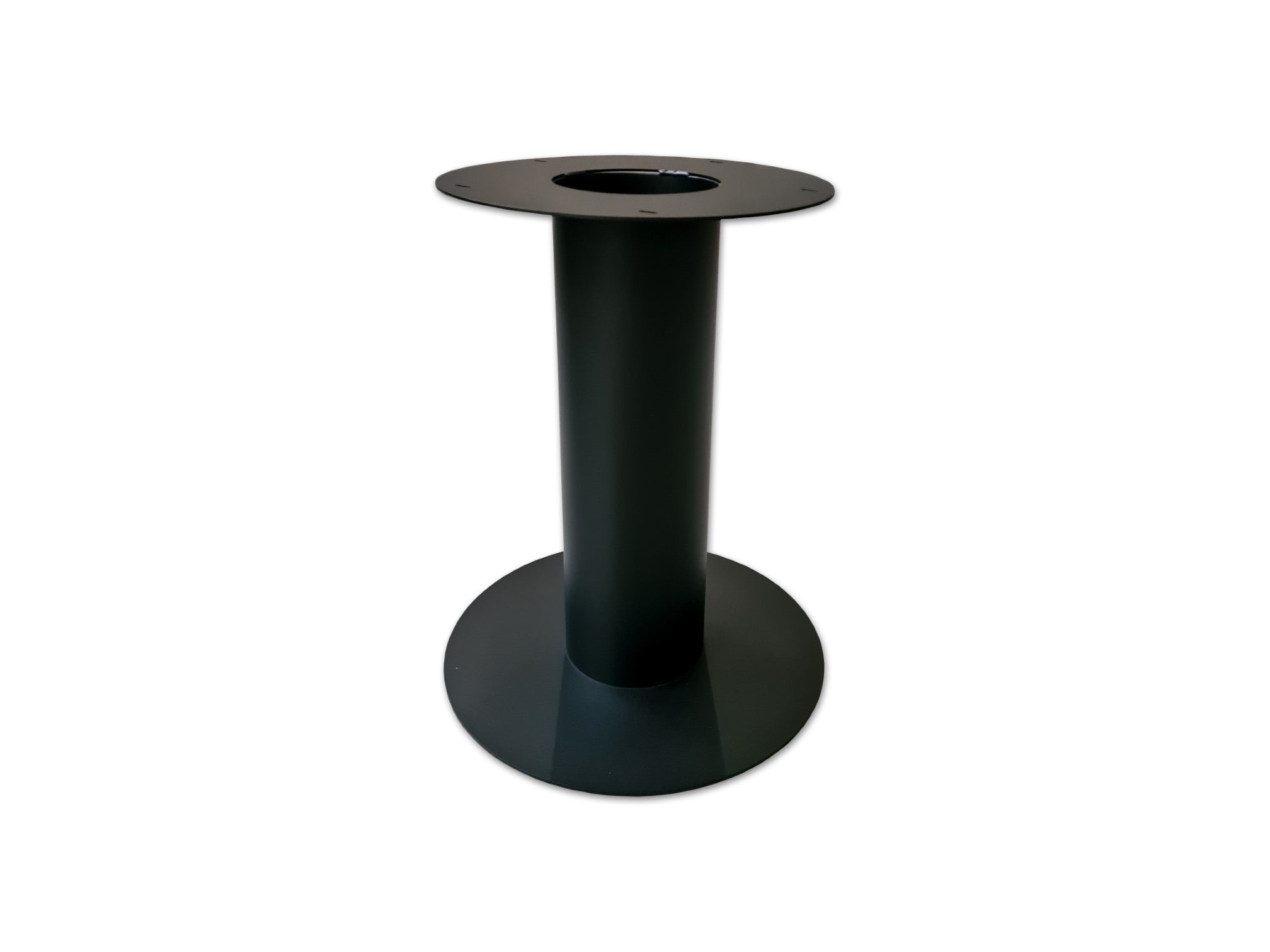 Zylinderfuß 60 cm Metall Gestell schwarz pulverbeschichtet für runde Tischplatten
