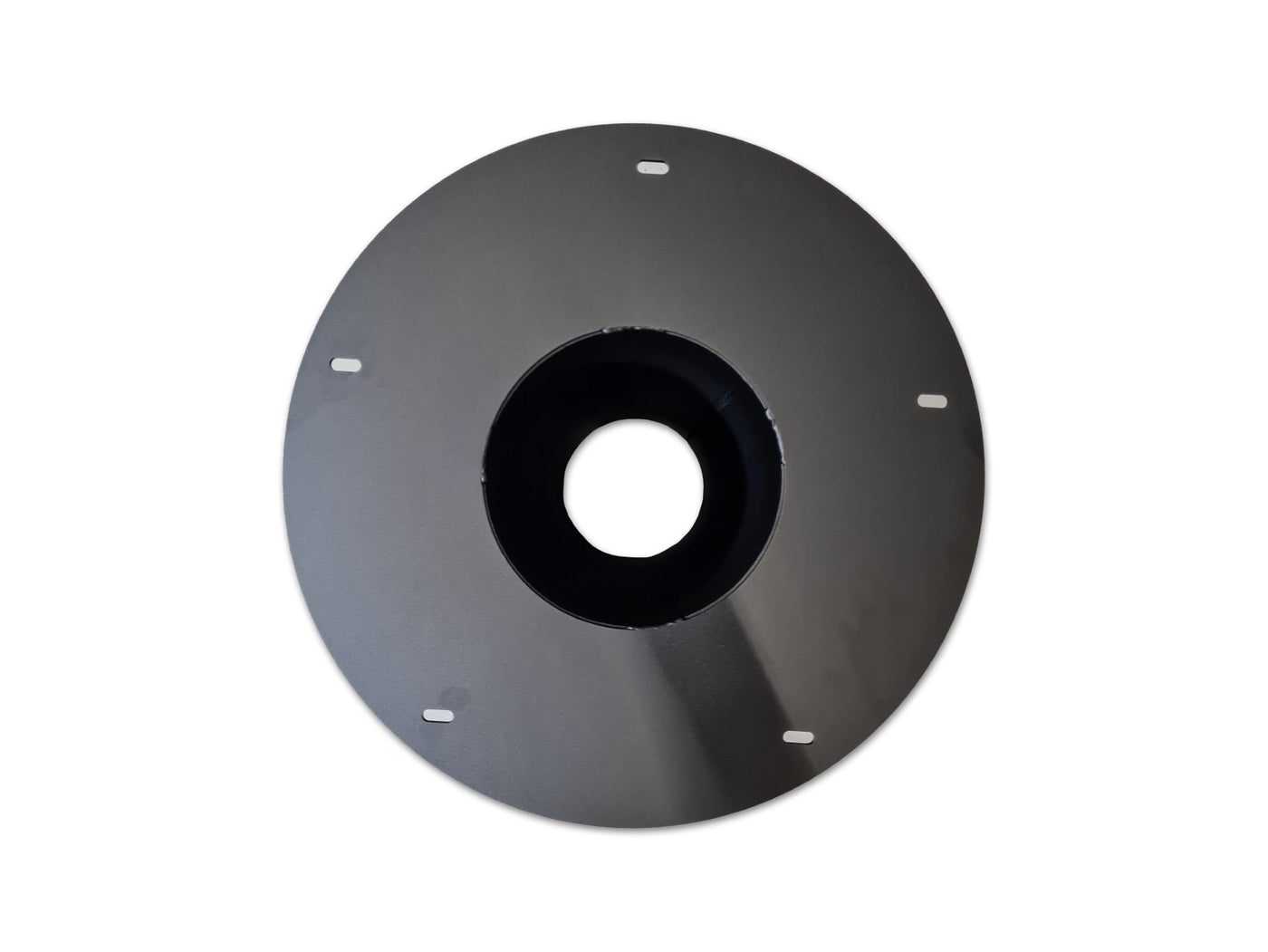 Zylinderfuß 60 cm Metall Gestell schwarz pulverbeschichtet für runde Tischplatten