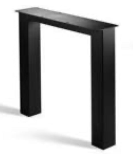 Pieds de table N-Set en métal noir pour plateaux de table