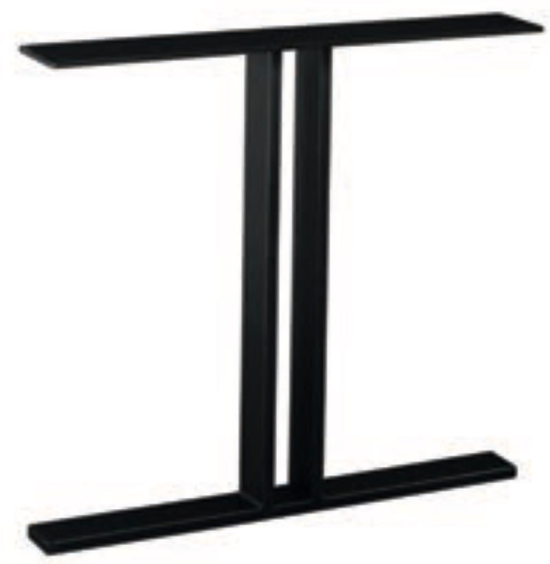 Metall Esstisch Untergestell T Set Exclusiveline Schwarz pulverbeschichtet 8x2cm