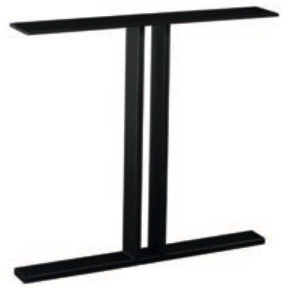Metall Esstisch Untergestell T Set Exclusiveline Schwarz pulverbeschichtet 8x2cm