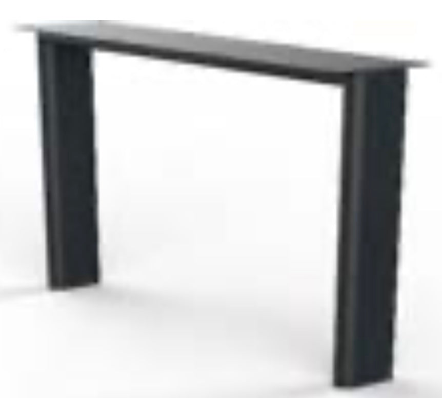 Pieds de table N-Set en métal noir pour plateaux de table