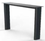 Lade das Bild in den Galerie-Viewer, Metall Gestell N-Set schwarz Tischbeine für Tischplatten
