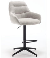 Tabouret de bar pivotant à 360 degrés July Retro en tissu, disponible en 5 couleurs