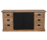 Sideboard Bombay Mangoholz natur massiv Industrial Style 200 cm