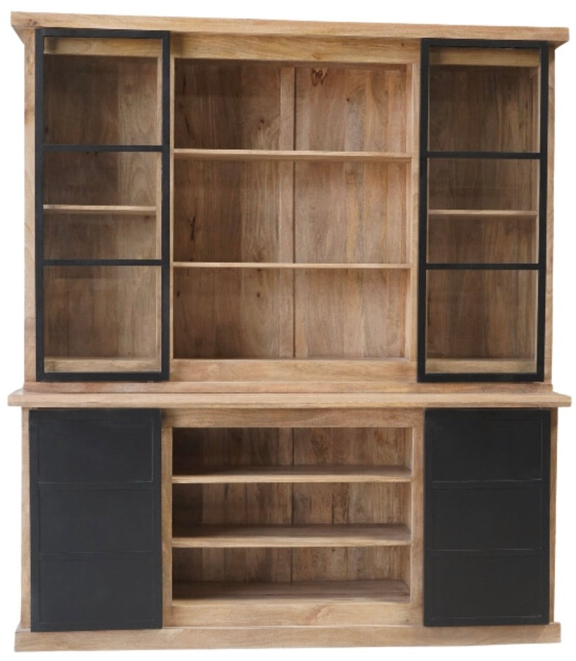 XXL Buffetschrank Bombay Mangoholz natur massiv Industrial Style 200 cm