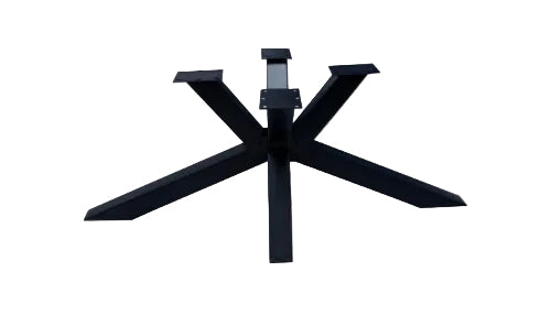 Spider Metall Gestell Jörg Knock Down schwarz lackiert für Tischplatten bis 300 cm