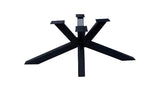 Spider Metall Gestell Jörg Knock Down schwarz lackiert für Tischplatten bis 300 cm