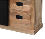 Sideboard Bombay Mangoholz natur massiv Industrial Style 200 cm