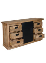 Commode Bombay en manguier massif naturel style industriel 160 cm