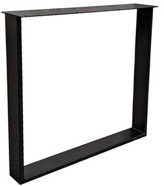Metall Esstisch Untergestell U Set Exclusiveline Schwarz pulverbeschichtet 10x2cm