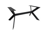 Tischplatten Untergestell Rex Long Exclusive schwarz pulverbeschichtet für Tischplatten 160 bis 260 cm