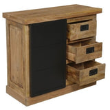 Armoire Bombay en manguier massif naturel style industriel 100 cm