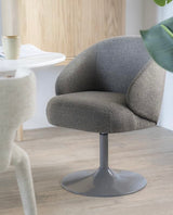 Drehbarer 360 Grad Esszimmer Stuhl Rube Armlehnenstuhl Teddystoff in 3 Farben