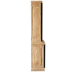 Vitrine Bombay Mangoholz natur massiv Industrial Style 120 cm