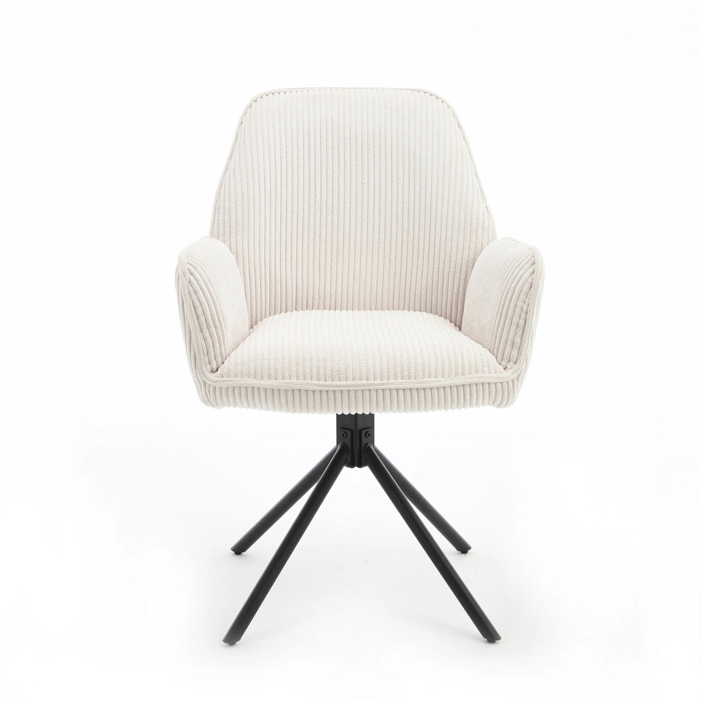 Fauteuil pivotant en velours Noah Cord en 4 coloris
