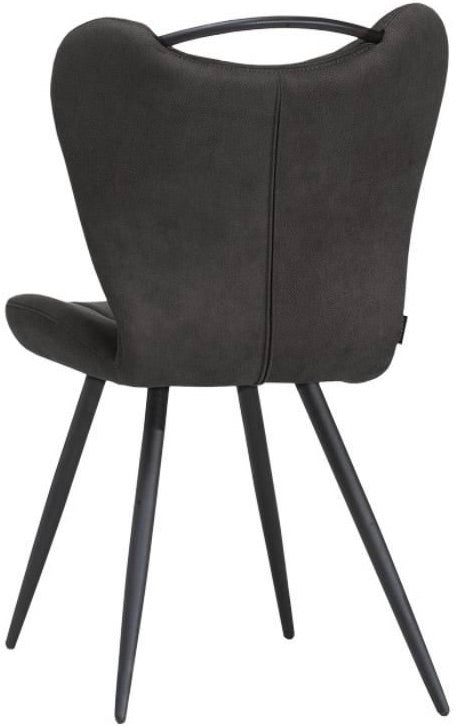 Mikrofaser Stuhl Gibon in 3 Farben Cognac-Braun anthrazit grün
