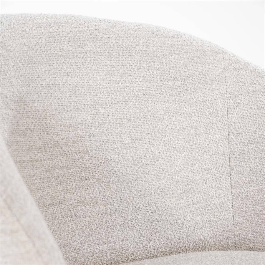 Drehbarer 360 Grad Esszimmer Stuhl Rube Armlehnenstuhl Teddystoff in 3 Farben