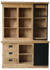 Buffetschrank Bombay Mangoholz natur massiv Industrial Style 160 cm