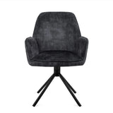 Drehbarer Samt Armlehnenstuhl Noah Samt Velours in 6 Farben