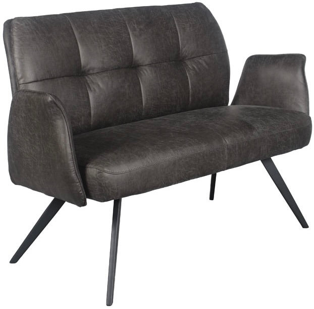 Sitzbank Lars Dallas Fabric Esszimmer Polsterbank Kunstleder 3 Farben Braungrau Dunkelgrau Dunkelbraun in 120 180 220 cm