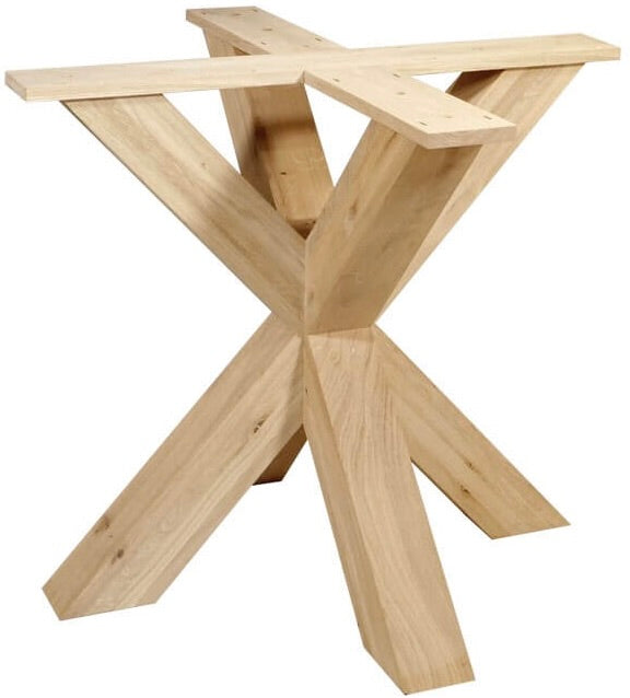 Eiche Holz Esstisch Untergestell 7 Modelle Spider Spinnengestell