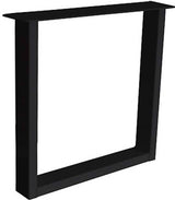 Metall Esstisch Untergestell Set Fineline U in 3 Farben Schwarz Weiß Grau 10x4cm