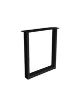 Metall Schreibtisch Untergestell Set Fineline U in Schwarz 60 cm