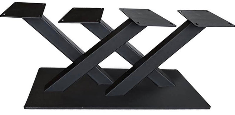 Zentrales Bigfoot Double X Metall Gestell mittig schwarz
