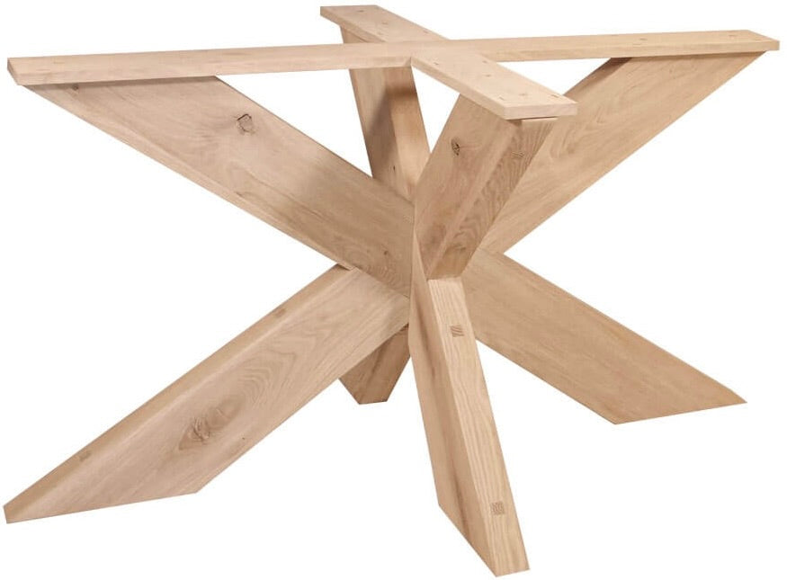 Eiche Holz Esstisch Untergestell 7 Modelle Spider Spinnengestell