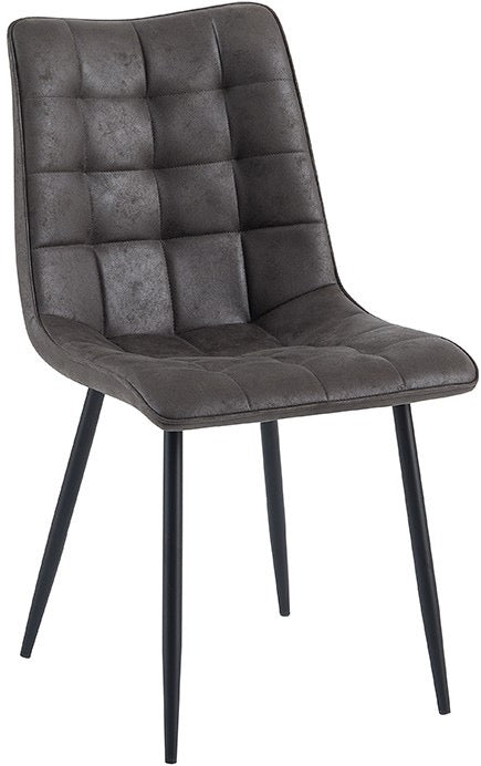 Mikrofaser Stuhl Lucie in 5 Farben Cognac Hellbraun Dunkelbraun Grün Anthrazit