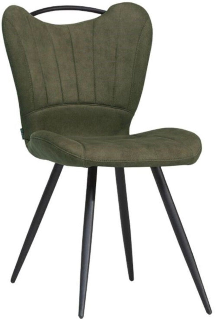 Mikrofaser Stuhl Gibon in 3 Farben Cognac-Braun anthrazit grün