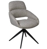 Drehbarer Esszimmer Stuhl Martin Mikrostoff in 4 Farben hellgrau beige taupe graugrün