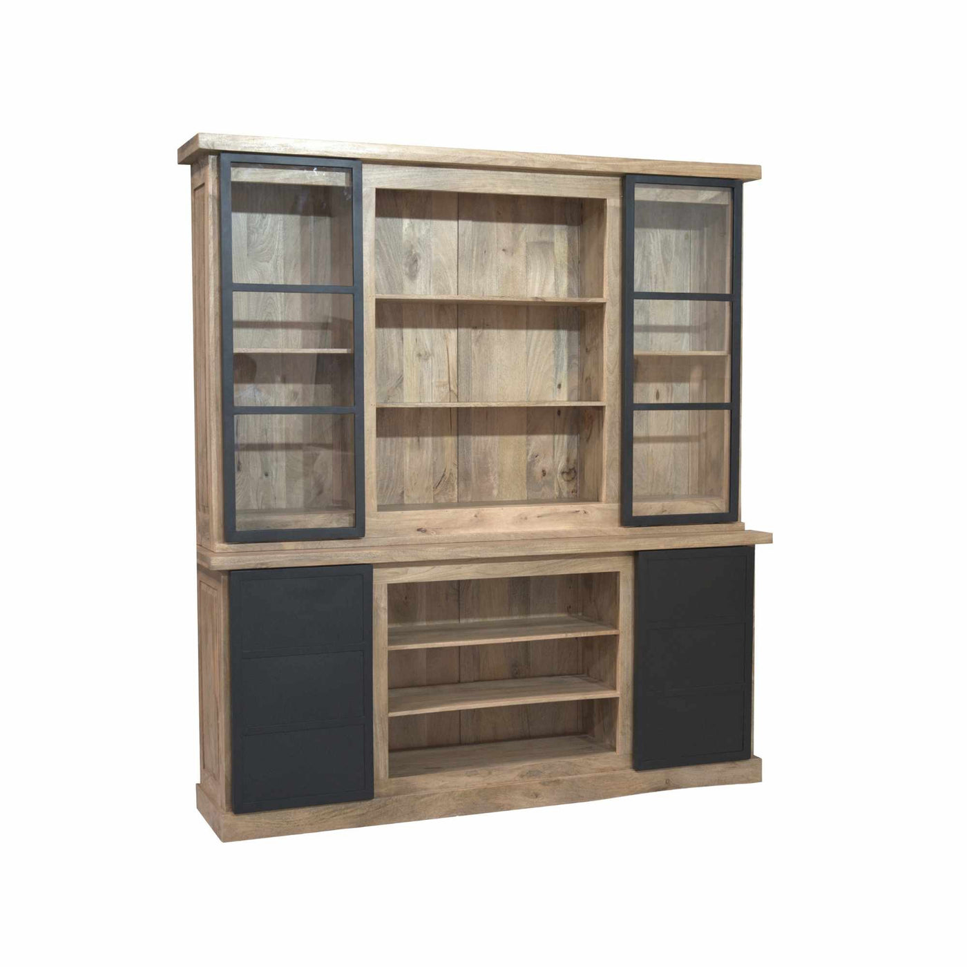 XXL Buffetschrank Bombay Mangoholz natur massiv Industrial Style 200 cm