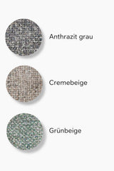 Drehbarer Esszimmer Stuhl Emily Mikrostoff in 3 Farben grau beige grün