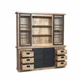 XXL Buffetschrank Bombay Mangoholz natur massiv Industrial Style 200 cm