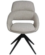 Drehbarer Esszimmer Stuhl Martin Mikrostoff in 4 Farben hellgrau beige taupe graugrün