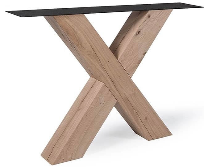 Eiche Holz Esstisch Untergestell 8 Modelle X U A H Trapez Klostertisch diverse Tischbeine